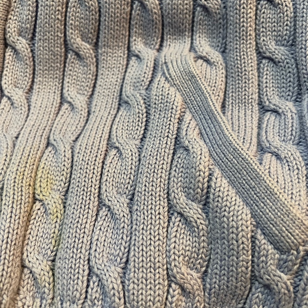NWOT Ralph Lauren Sport Cable Knit Zip-Up Sweater - Picture 6 of 7